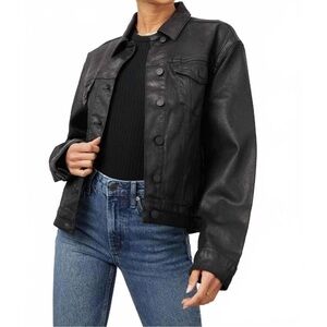 Rails Black waxed denim Jacket